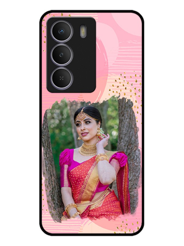 Custom Realme C71 5G Custom Metal Phone Case - Gold Glitter Splash Design