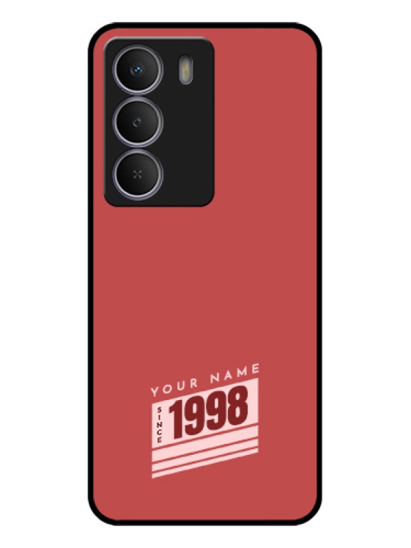 Custom Realme C71 5G Custom Metal Phone Case - Red Custom Year Of Birth Design