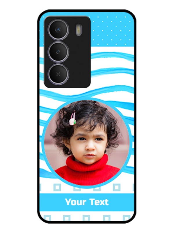 Custom Realme C73 5G Custom Metal Phone Case - Simple Blue Case Design