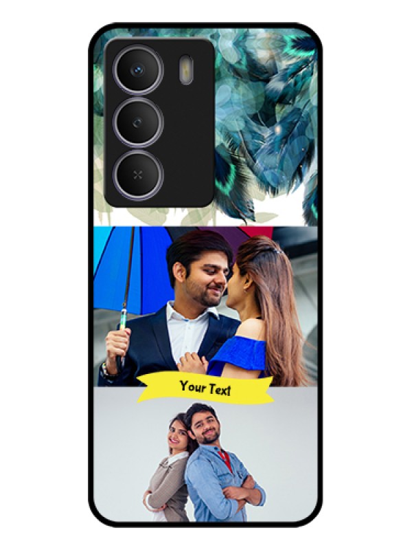 Custom Realme C73 5G Custom Metal Phone Case - Image With Boho Peacock Feather Design