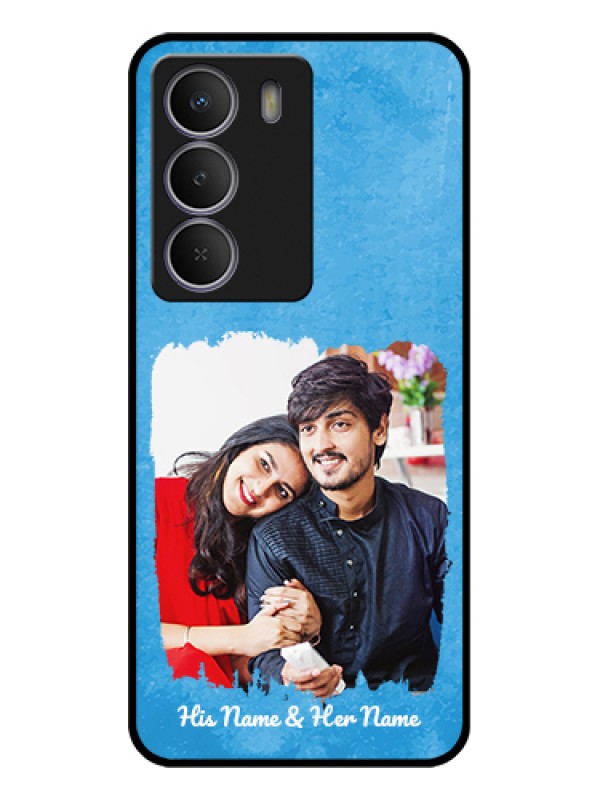 Custom Realme C73 5G Custom Metal Phone Case - Blue Color Vintage Design