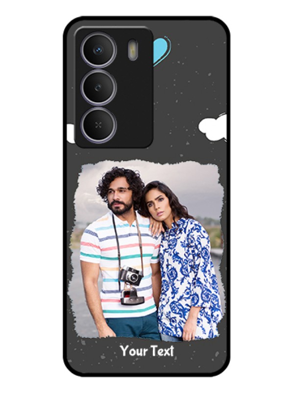 Custom Realme C73 5G Custom Metal Phone Case - Splashes With Love Doodles Design