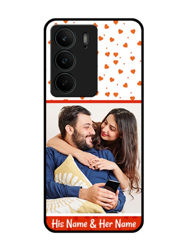 Custom Realme C75 5G Custom Metal Phone Case - Orange Love Symbol Design