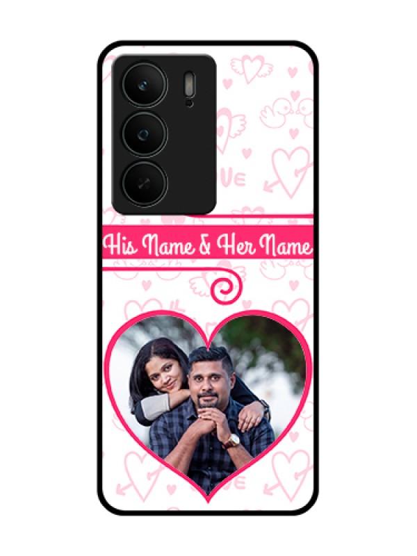 Custom Realme C75 5G Custom Metal Phone Case - Heart Shape Love Design