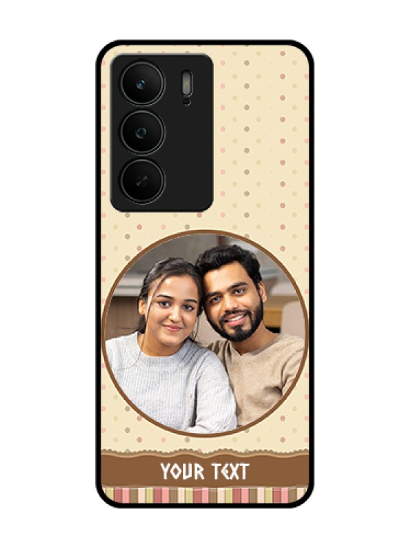 Custom Realme C75 5G Custom Metal Phone Case - Brown Dotted Mobile Case Design