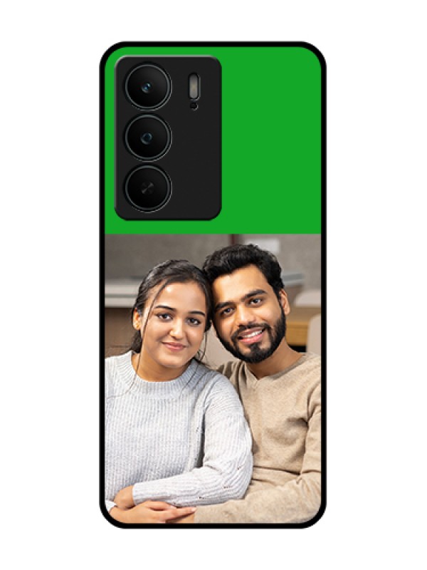 Custom Realme C75 5G Custom Metal Phone Case - Green Pattern Design