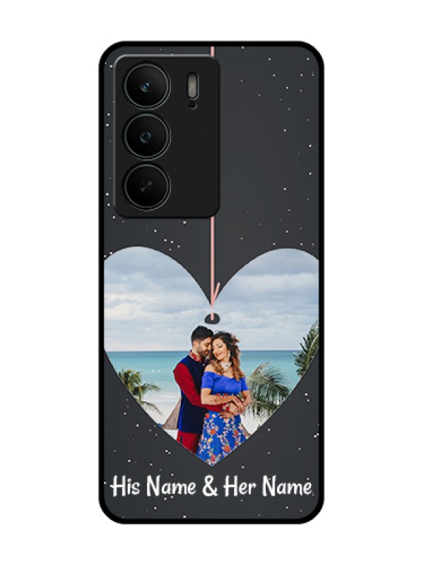 Custom Realme C75 5G Custom Metal Phone Case - Hanging Heart Design