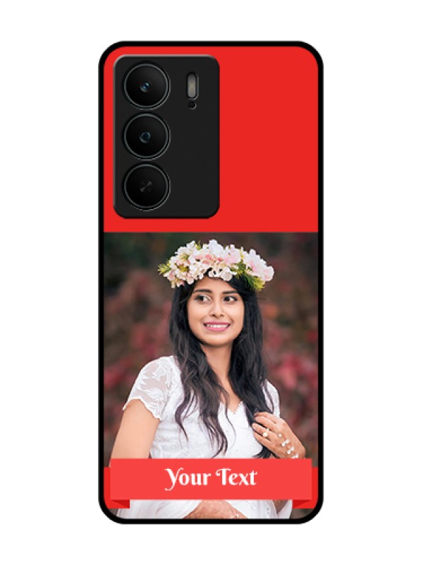 Custom Realme C75 5G Custom Metal Phone Case - Simple Red Color Design