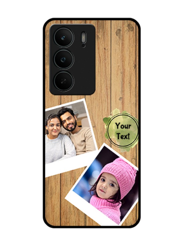 Custom Realme C75 5G Custom Metal Phone Case - Wooden Texture Design