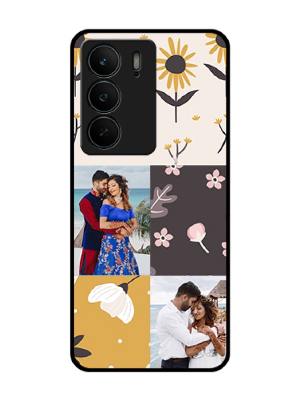 Custom Realme C75 5G Custom Metal Phone Case - 3 Images With Floral Design