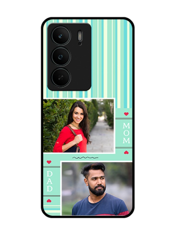 Custom Realme C75 5G Custom Metal Phone Case - Mom & Dad Pic Design