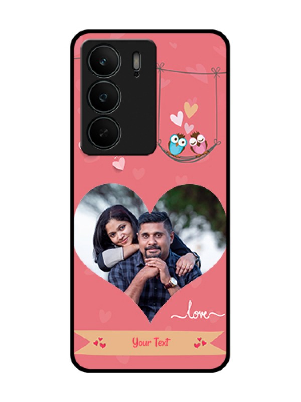 Custom Realme C75 5G Custom Metal Phone Case - Peach Color Love Design