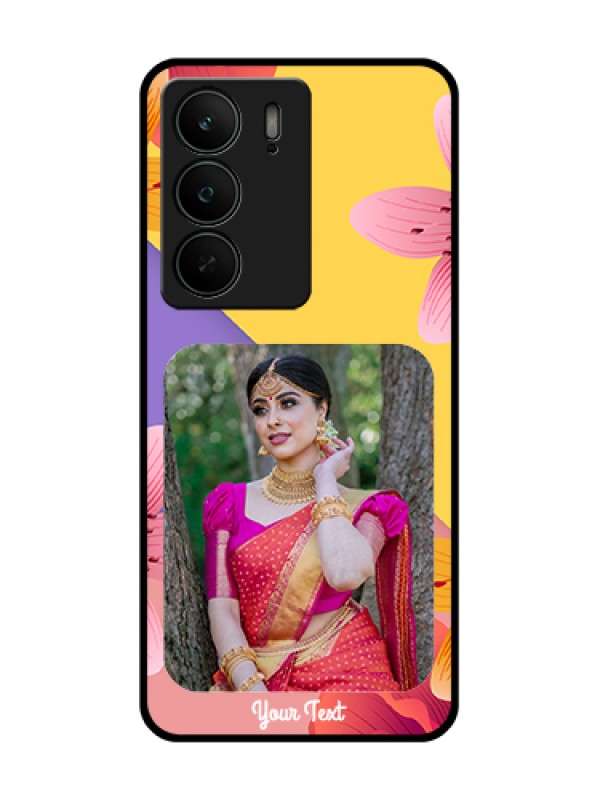 Custom Realme C75 5G Custom Metal Phone Case - 3 Image With Vintage Floral Design