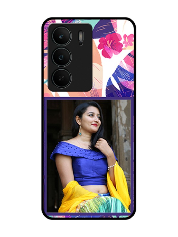 Custom Realme C75 5G Custom Metal Phone Case - Abstract Floral Design