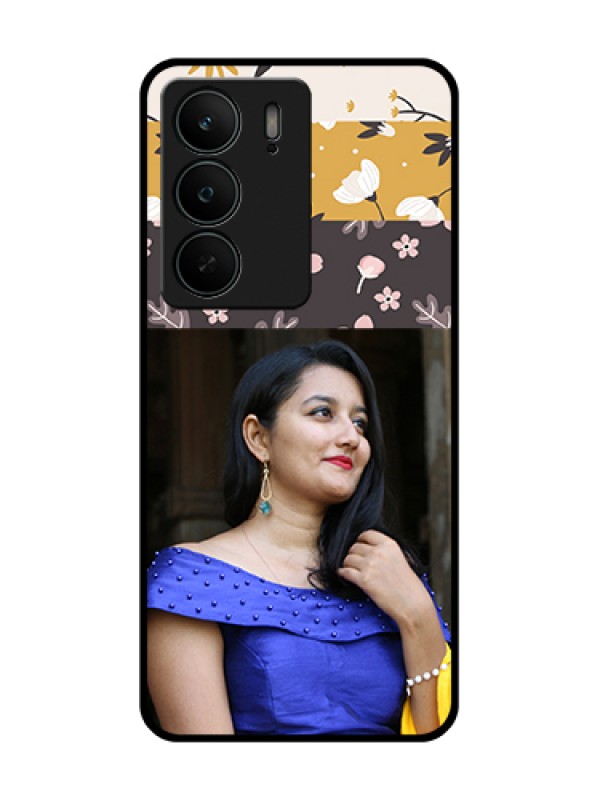 Custom Realme C75 5G Custom Metal Phone Case - Stylish Floral Design