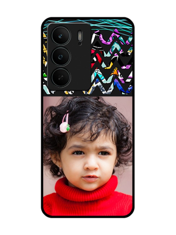 Custom Realme C75 5G Custom Metal Phone Case - Neon Abstract Design