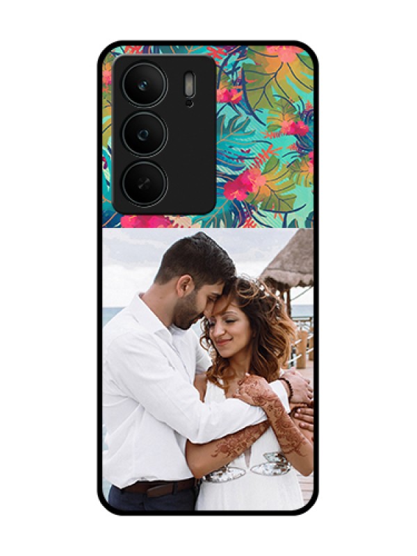 Custom Realme C75 5G Custom Metal Phone Case - Watercolor Floral Design