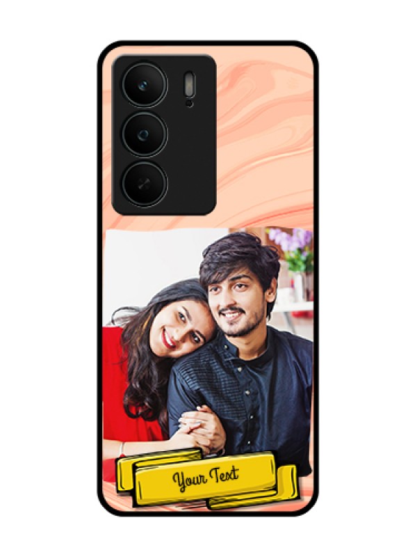 Custom Realme C75 5G Custom Metal Phone Case - Marble Texture Design