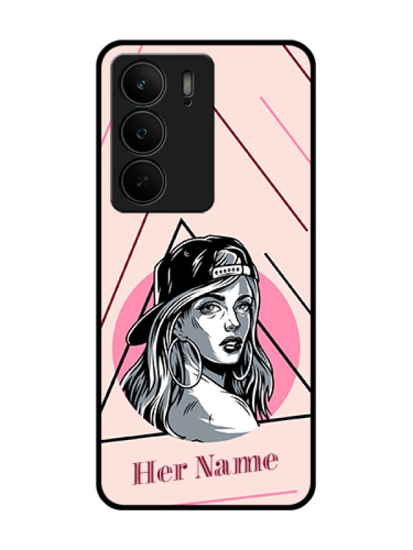 Custom Realme C75 5G Custom Metal Phone Case - Rockstar Girl Design
