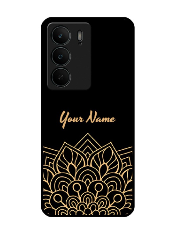 Custom Realme C75 5G Custom Metal Phone Case - Golden Mandala Design
