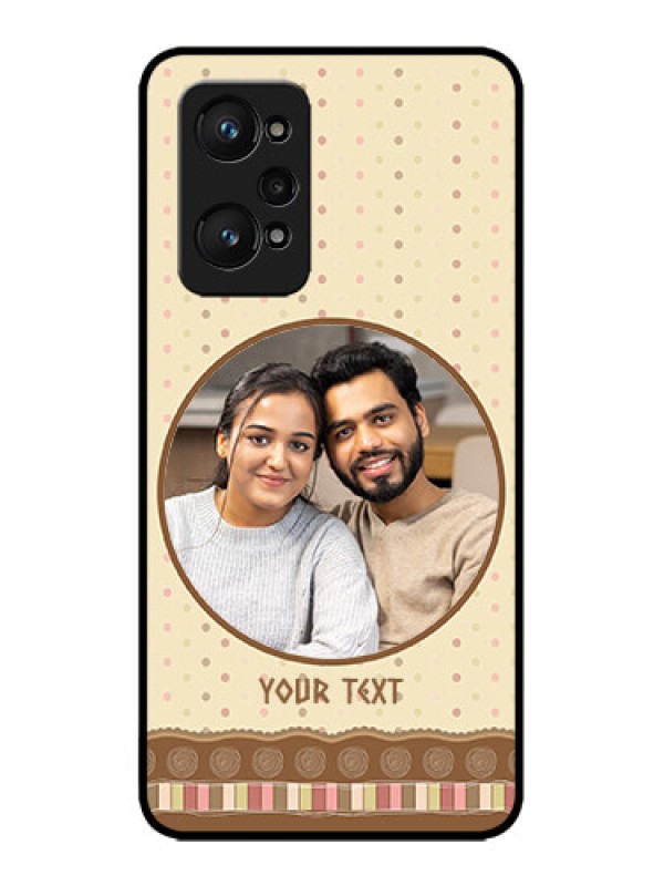Custom Realme GT 2 Custom Metal Phone Case - Brown Dotted Mobile Case Design