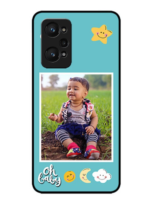 Custom Realme GT 2 Custom Metal Phone Case - Smiley Kids Stars Design