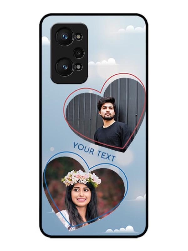Custom Realme GT 2 Custom Metal Phone Case - Blue Color Couple Design