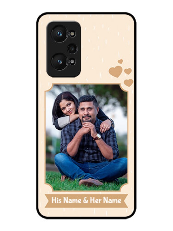 Custom Realme GT 2 Custom Metal Phone Case - With Confetti Love Design