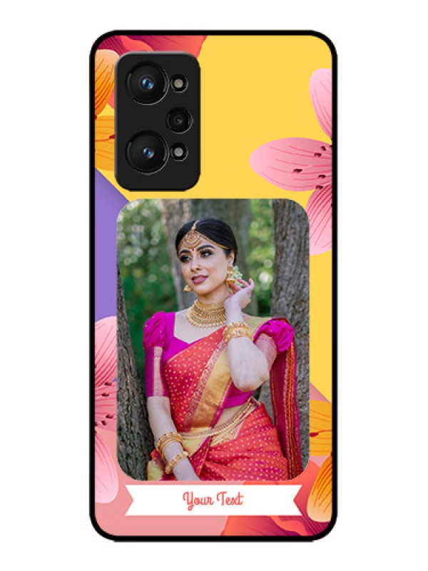 Custom Realme GT 2 Custom Metal Phone Case - 3 Image With Vintage Floral Design