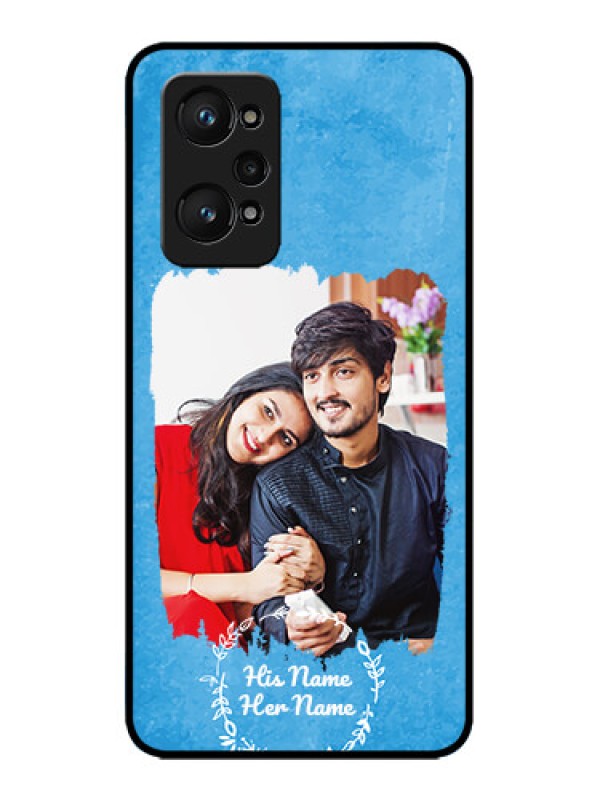 Custom Realme GT 2 Custom Metal Phone Case - Blue Color Vintage Design