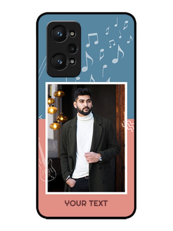 Custom Realme GT 2 Custom Metal Phone Case - With Color Musical Note Design