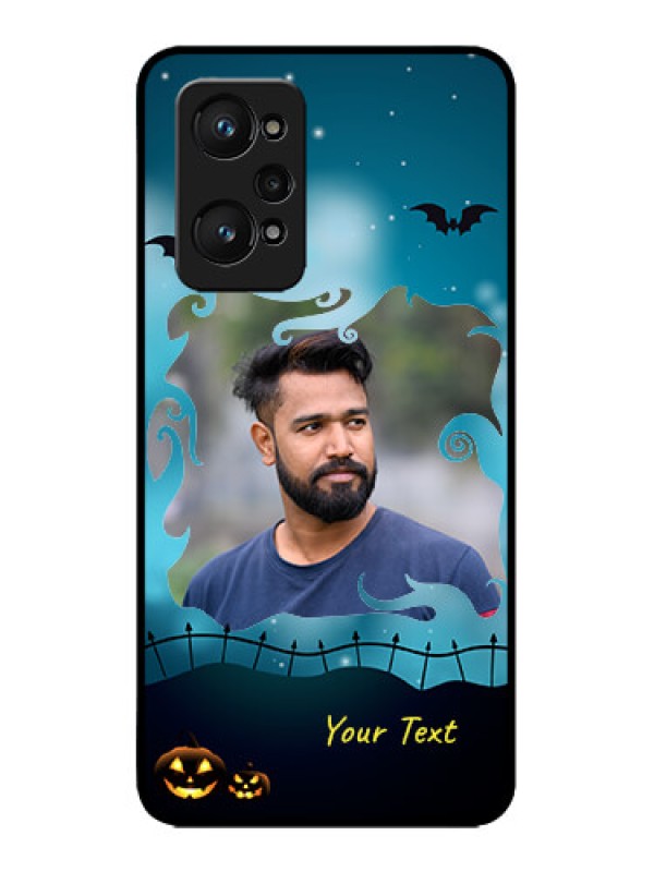 Custom Realme GT 2 Custom Metal Phone Case - Halloween Frame Design