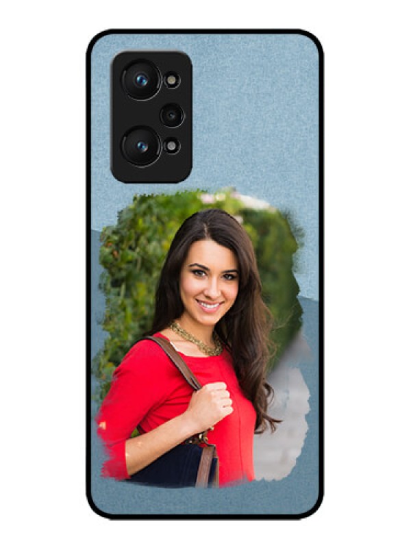 Custom Realme GT 2 Custom Metal Phone Case - Grunge Line Art Design