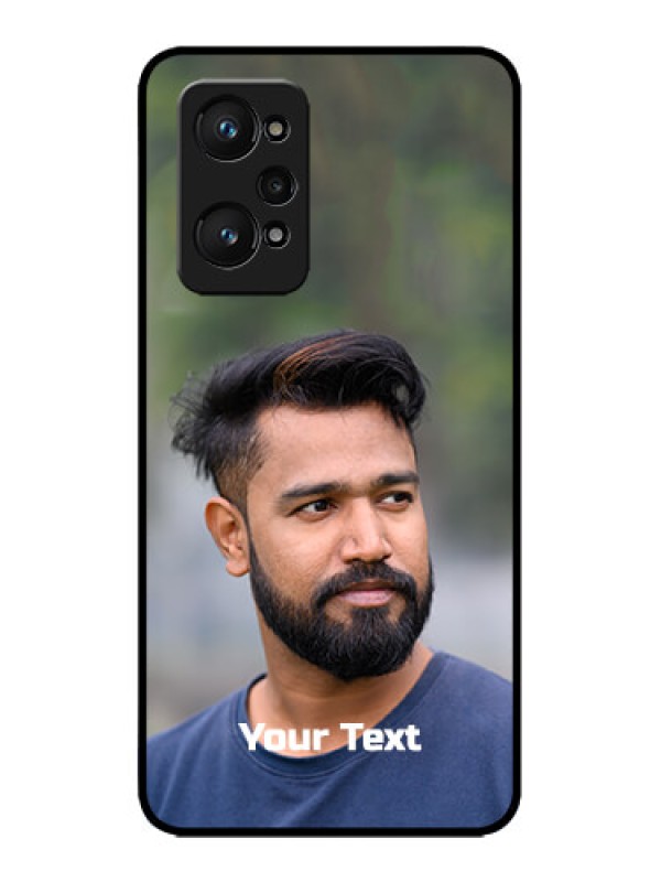 Custom Realme GT 2 Custom Metal Phone Case - Photo With Text Design