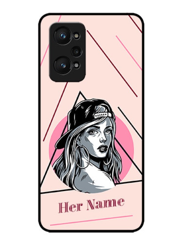 Custom Realme GT 2 Custom Metal Phone Case - Rockstar Girl Design