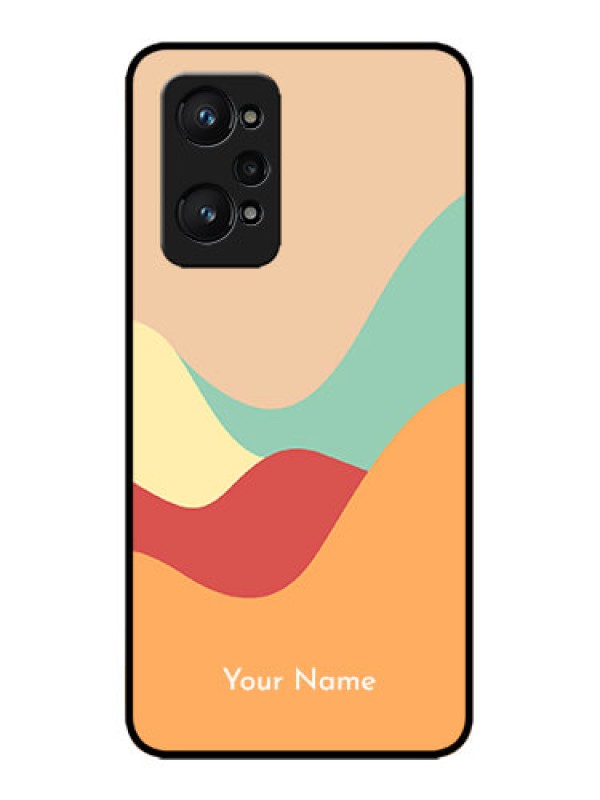 Custom Realme GT 2 Custom Metal Phone Case - Ocean Waves Multi - Colour Design