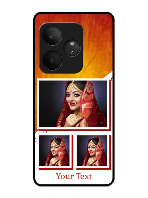 Custom Realme GT 6 Custom Metal Phone Case - Wedding Memories Design