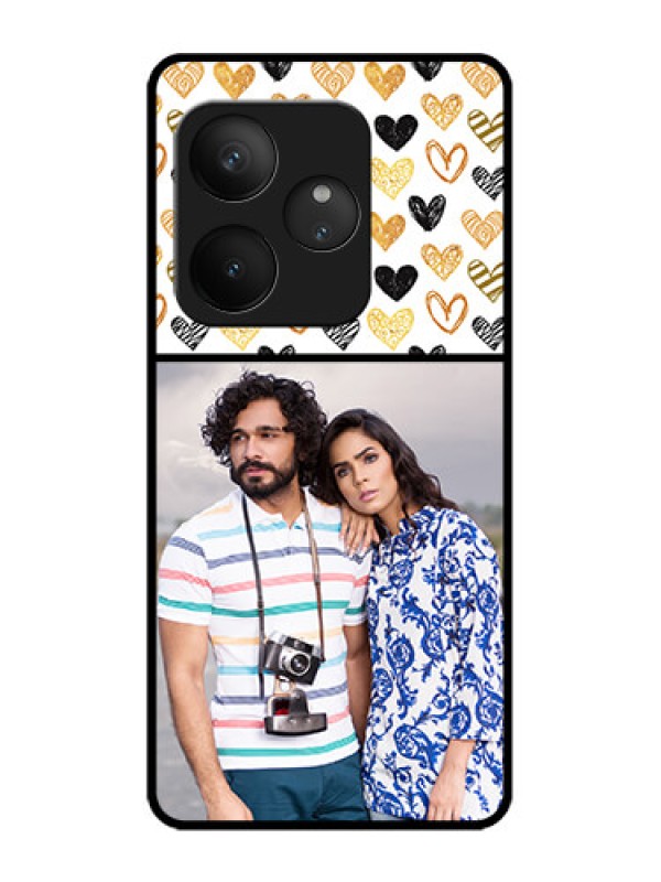 Custom Realme GT 6 Custom Metal Phone Case - Love Symbol Design