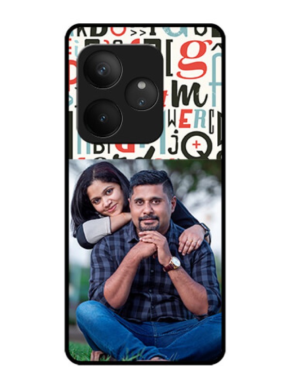 Custom Realme GT 6 Custom Metal Phone Case - Alphabet Design