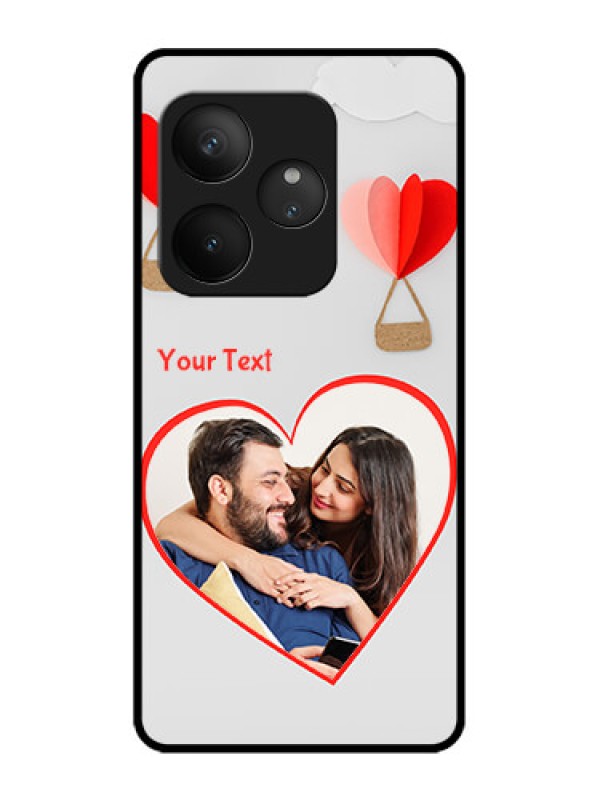 Custom Realme GT 6 Custom Metal Phone Case - Parachute Love Design