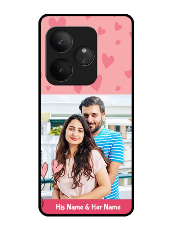 Custom Realme GT 6 Custom Metal Phone Case - Love Design Peach Color