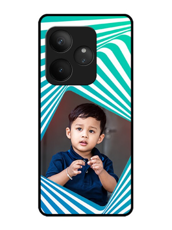 Custom Realme GT 6 Custom Metal Phone Case - Abstract Spiral Design