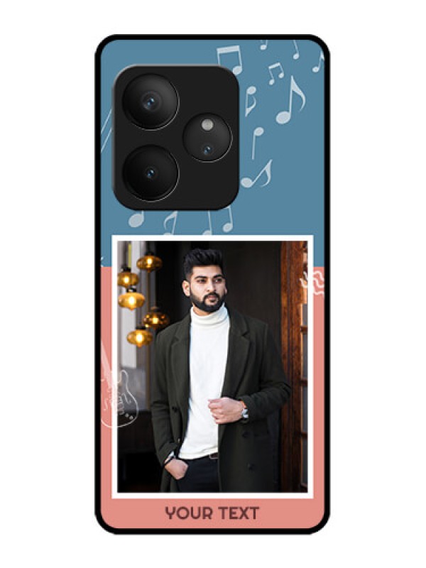 Custom Realme GT 6 Custom Metal Phone Case - With Color Musical Note Design