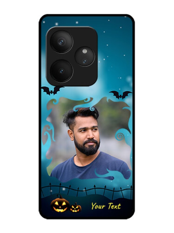 Custom Realme GT 6 Custom Metal Phone Case - Halloween Frame Design