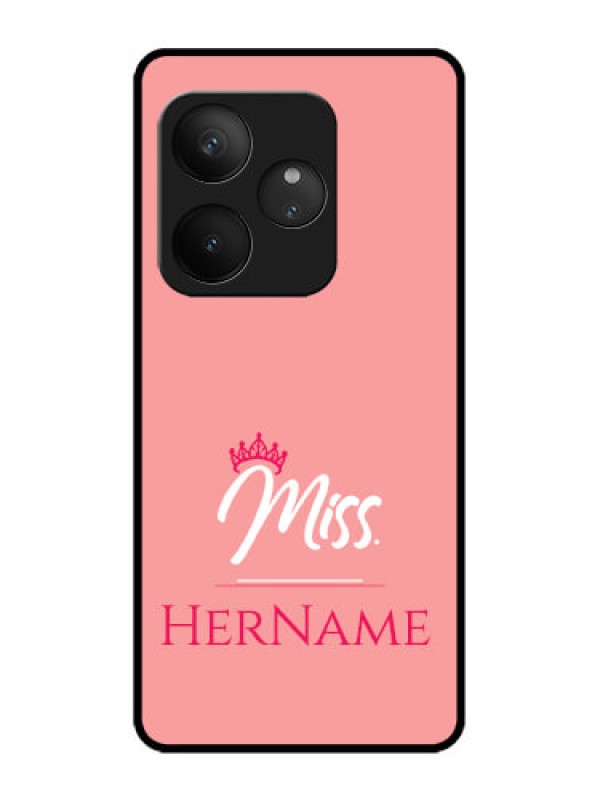 Custom Realme GT 6 Custom Metal Phone Case - Mrs With Name Design