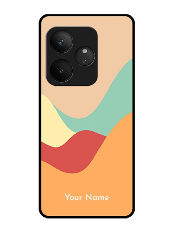 Custom Realme GT 6 Custom Metal Phone Case - Ocean Waves Multi - Colour Design