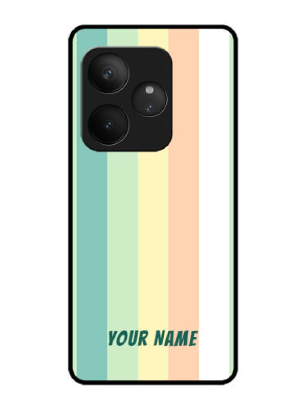 Custom Realme GT 6 Custom Metal Phone Case - Multi - Colour Stripes Design