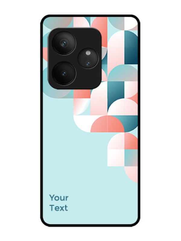 Custom Realme GT 6 Custom Metal Phone Case - Stylish Semi - Circle Pattern Design