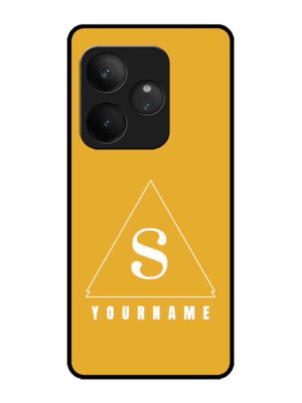Custom Realme GT 6 Custom Metal Phone Case - Simple Triangle Design