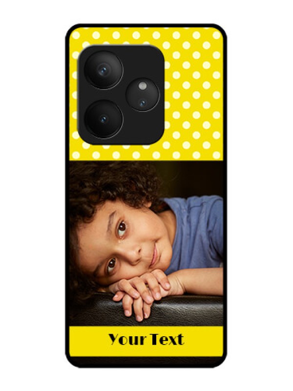 Custom Realme GT 6T 5G Custom Metal Phone Case - Bright Yellow Case Design